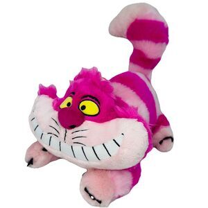 Disney Parks Alice In Wonderland Cheshire Cat 18" Plush MintCondition Movie Toy